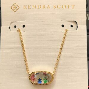 Kendra Scott Elisa Gold Tone Short Pendant Necklace In Star Illusion